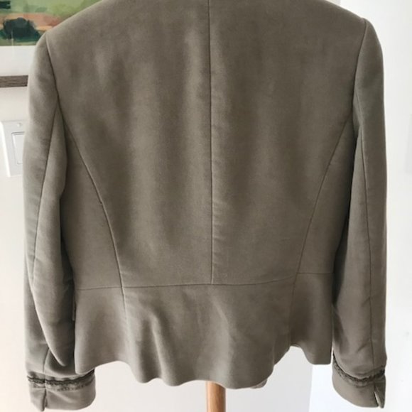 Grey-Taupe Military Zara Jacket - Picture 2 of 7